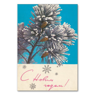 Äste mit Eis Tischnummer