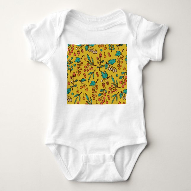 Äste, nahtlose Natur. Baby Strampler (Vorderseite)