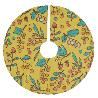 Äste, nahtlose Natur. Polyester Weihnachtsbaumdecke