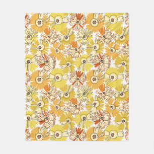 Aster Bloom Fleece Blanket