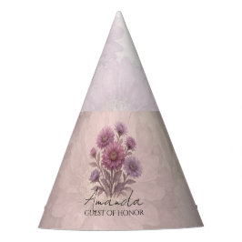 Aster-Blume, Personalisierte Blumendekoration  Partyhütchen