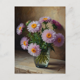 Aster-Blume Postkarte