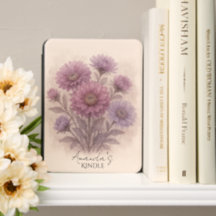 Aster-Blumen-Ereader-Hülle, Personalisierte Blumen
