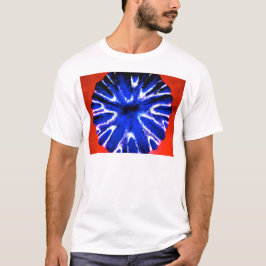 Aster-Blumen-Kunst T-Shirt