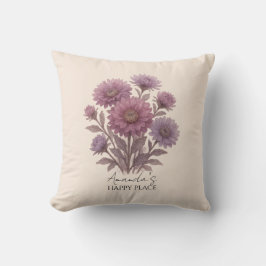 Aster Blumenkissen, Personalisiert Kissen
