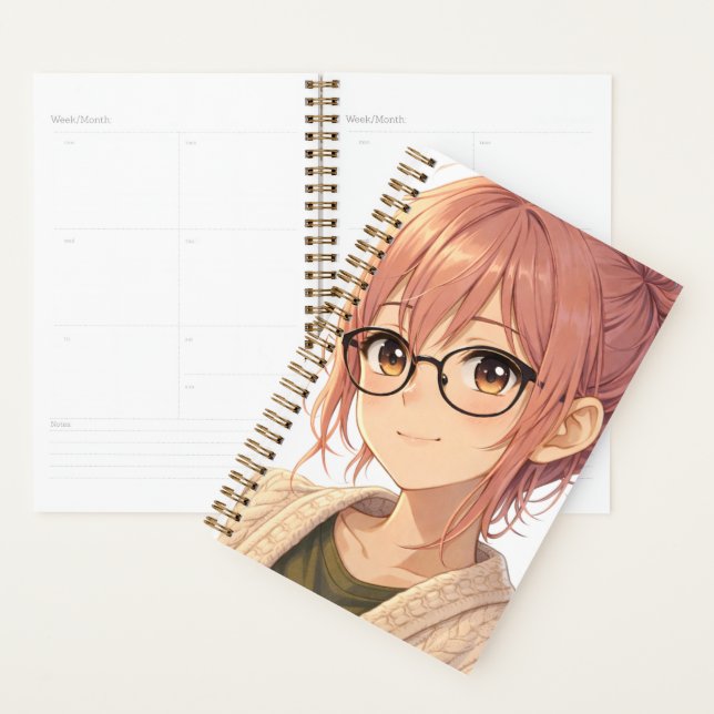 Aster™ Cute Aesthetic Girl Planner Cozy Vibes Planer (Anzeige)