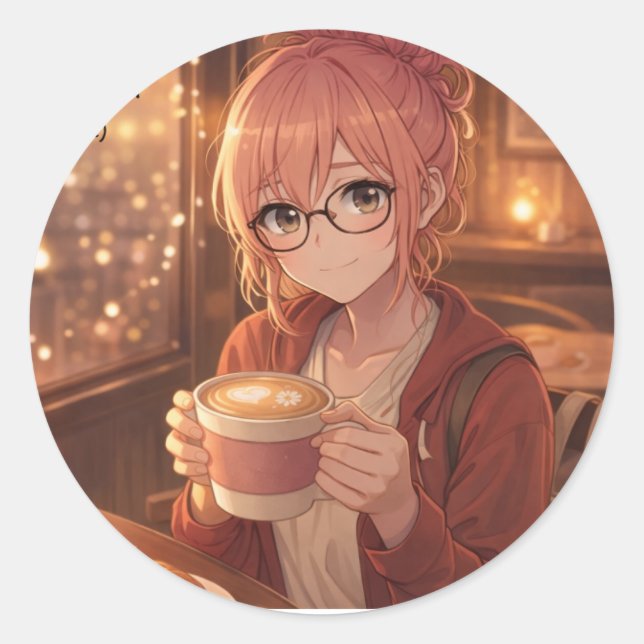 Aster™ I'm Just a Girl sticker Cute Aesthetic (Vorderseite)