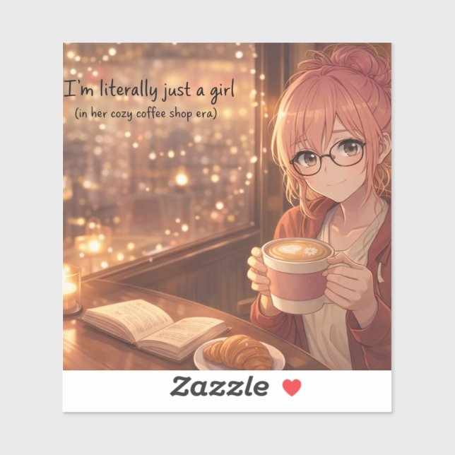 Aster™ I'm Just a Girl sticker Cute Aesthetic (Blatt)