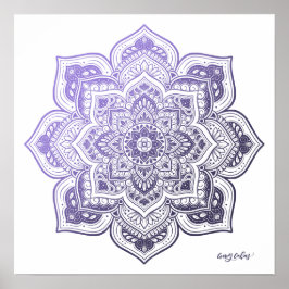 Aster Mandala Fine Art Print Poster