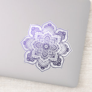 Aster Mandala Vinyl-Aufkleber nach Maß Aufkleber