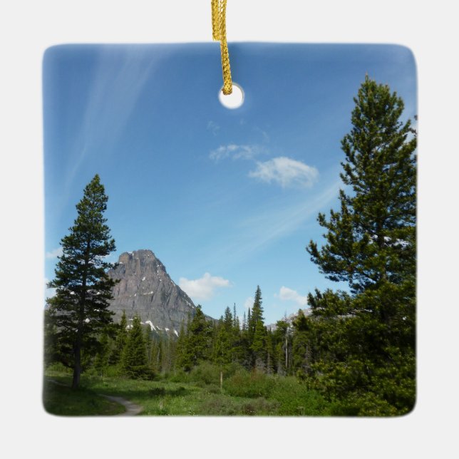 Aster Park Trail am Glacier Nationalpark Keramikornament (Vorderseite)