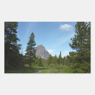 Aster Park Trail im Glacier National Park Rechteckiger Aufkleber