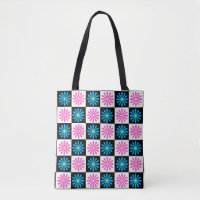 Aster Pink Blue Floral Abstrakt