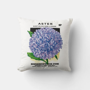 Aster-Samenpaket im Vintage-Stil Kissen