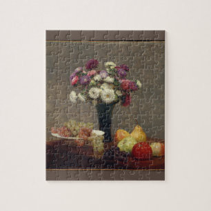 Aster und Obst am Tisch Henri Fantin-Latour Puzzle