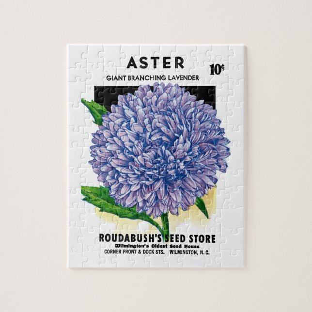 Aster Vintage-Samenpaket Puzzle (Vertikal)