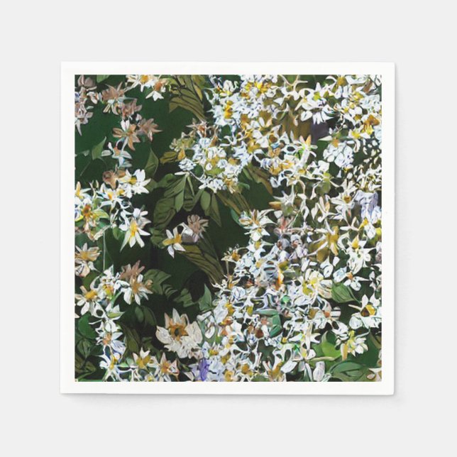 ASTERBLUMEN SERVIETTE (Vorderseite)