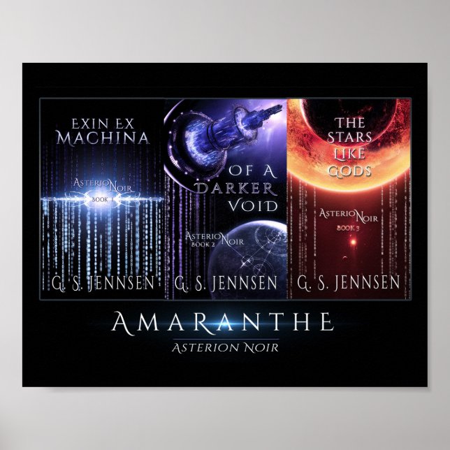 Asterion Noir Cover Collage (10x8) Poster (Vorne)
