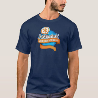 Asterisk 25 Millionen Downloads T-Shirt