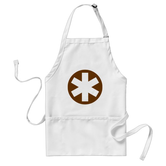 Asterisk - Brown Schürze (Vorne)