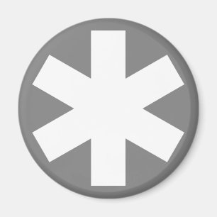 Asterisk - Grau Magnet
