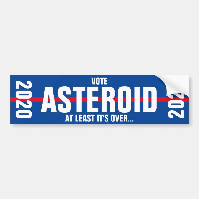 ASTEROID 2020 AUTOAUFKLEBER. AUTOAUFKLEBER (Vorne)