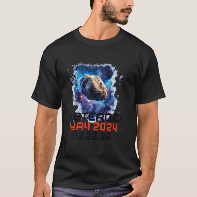 Asteroid 2024 YR4 Asteroid Dezember 2032 Kosmische T-Shirt (Vorderseite)