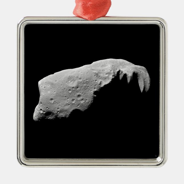 Asteroid 243 Ida Silbernes Ornament (Vorne)