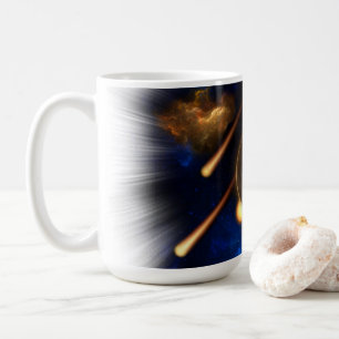 Asteroid Apokalypse Fraktal Art Spacescape Kaffeetasse
