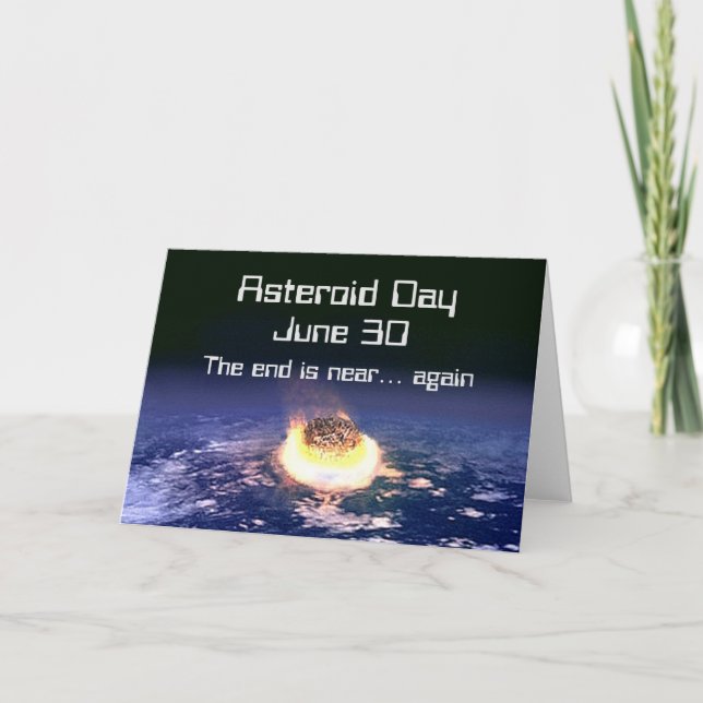 Asteroid Day 30. Juni Karte (Vorderseite)