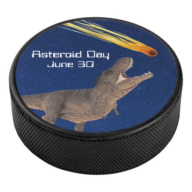 Asteroid Day T-Rex Eishockey Puck (3/4)