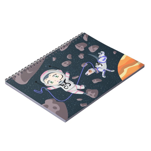Asteroid Girl Notizblock (Linke Seite)