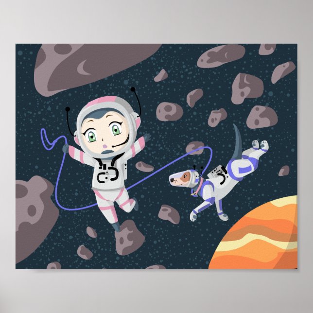 Asteroid Girl Poster (Vorne)
