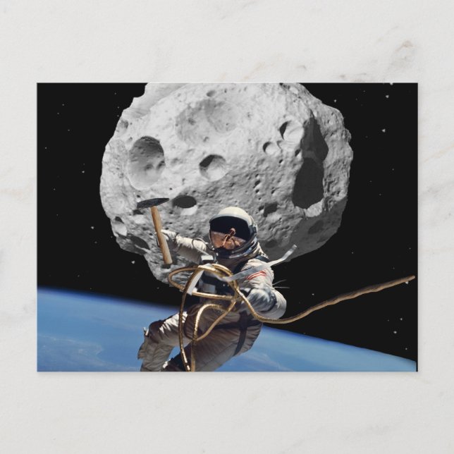 Asteroid Miner Postkarte (Vorderseite)