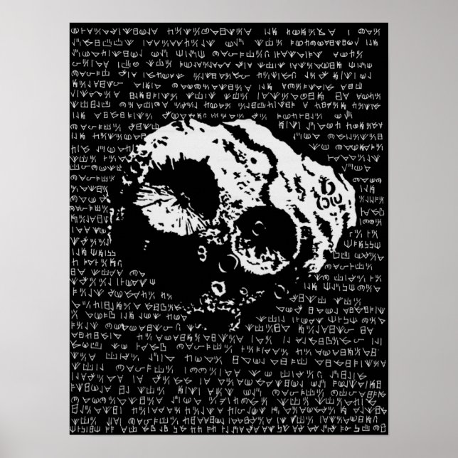 Asteroid-Poster Poster (Vorne)