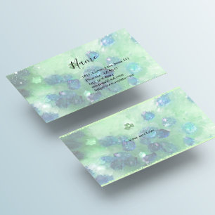 Asteroid und Kleeblatt Visitenkarte