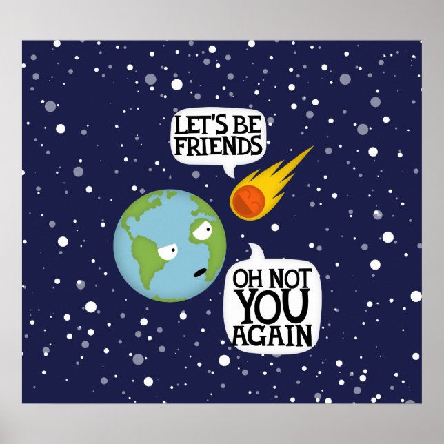 Asteroid wieder (mittleres Poster) Poster (Vorne)