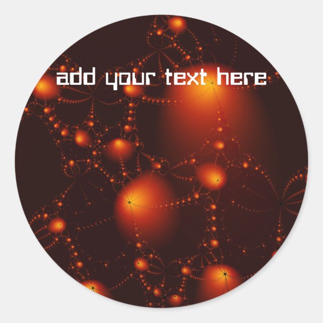 Asteroiden Runder Aufkleber (Vorderseite)