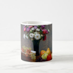 Asters and Fruit, Henri Fantin-Latour Kaffeetasse