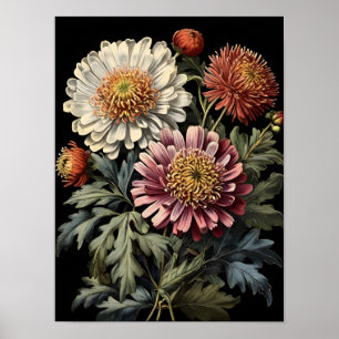 Asters Wildblume Symphony Poster