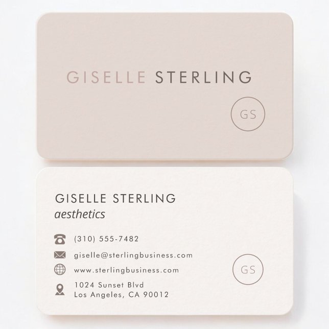 Ästhetik Feminine Professionell Visitenkarte (Von Creator hochgeladen)