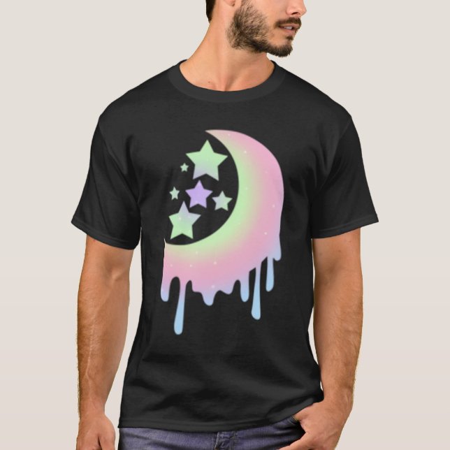 Ästhetik für Pastel Moon Goth T-Shirt (Vorderseite)