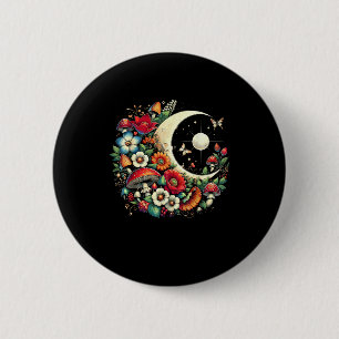 Ästhetik Goblincore Cottagecore Pilz Lustige Kunst Button