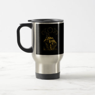 Ästhetik Goblincore und Cottagecore Pilz Crea Reisebecher