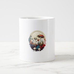Ästhetik Goblincore und Cottagecore Pilzwald Jumbo-Tasse