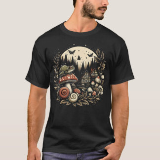 Ästhetik Goblincore und dunkles Cottagecore Pilz T-Shirt