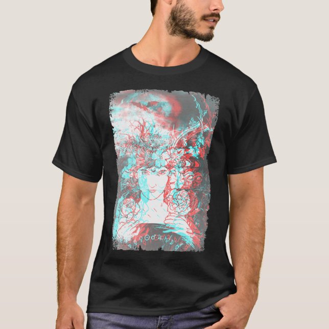 Ästhetik Goth Vaporwave Glitch Satanismus Dunkle K T-Shirt (Vorderseite)