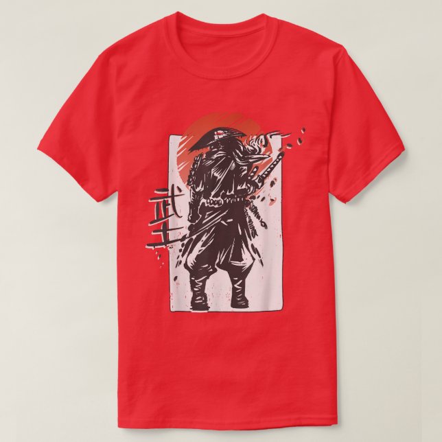 Ästhetik Japanischer Krieger Samurai (2) T-Shirt (Design vorne)