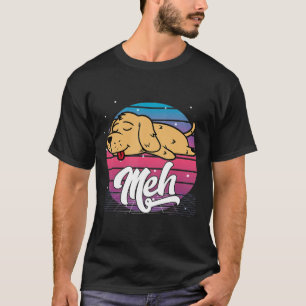 Ästhetik Vaporwave Japanisch Otaku Meme Meh Golden T-Shirt