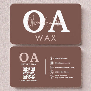 Ästhetiker QR-Code Terrakotta-Wachs-Spezialist  Visitenkarte